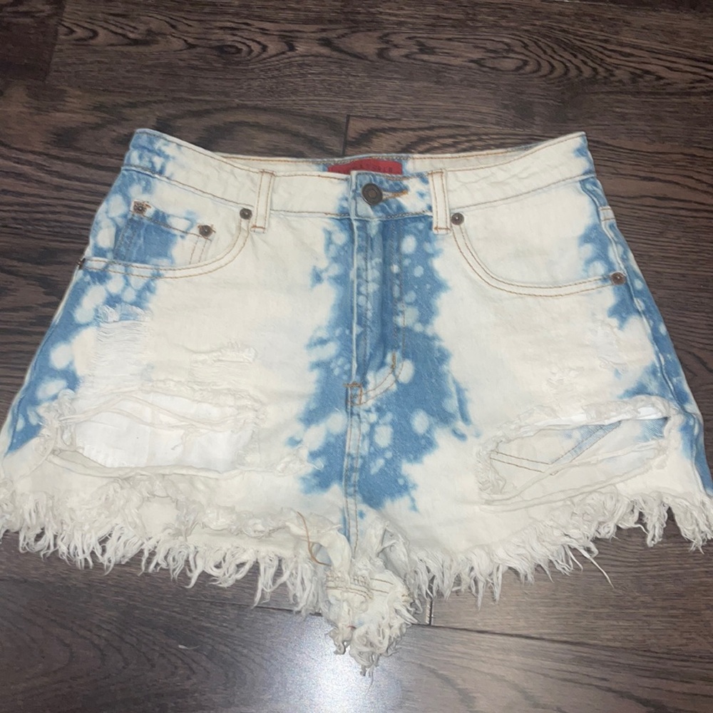 Tie dye Jean shorts